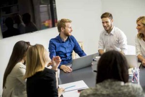 Young people in the office